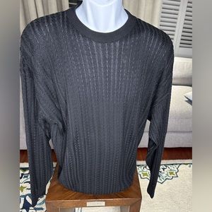 Mens Cable Knit Pullover Sweater